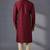 Maroon dupion silk embroidered kurta set
