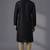 Black dupion silk embroidered kurta set