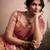 Pink silk blend silk blend party wear saree