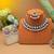 Light purple color kundan necklace set