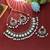 Purple color kundan necklace set