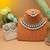 White color kundan necklace set