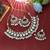 White color kundan necklace set