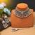 Maroon color choker kundan necklace set