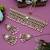 Maroon color choker kundan necklace set
