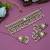 Rani & green color choker kundan necklace set