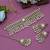 Pista green & white color choker kundan necklace set