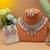 Pink color kundan necklace set