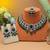 Green color kundan necklace set