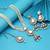 White color kundan necklace set