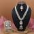 White color kundan necklace set
