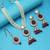 Red color kundan necklace set