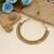 Gold color matte gold necklace set