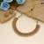 Gold color matte gold necklace set