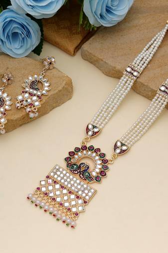 Multi color rajputi jewellery rani haar