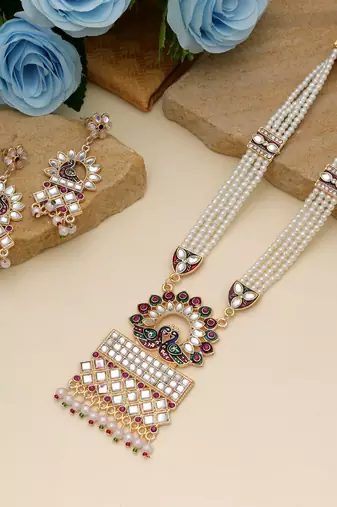 Multi color rajputi jewellery rani haar