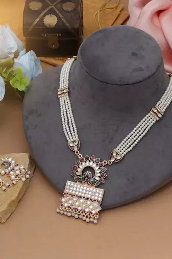 Multi color rajputi jewellery rani haar