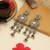 Lavendar color kundan earrings