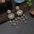 Gold color kundan earrings