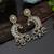 Gold color kundan earrings