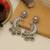 Gold color kundan earrings