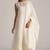 Ivory kota silk kurta set