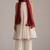 Ivory and maroon pure chanderi kurta set