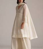 Ivory pure chanderi kurta set