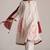 Ivory and maroon pure chanderi kurta set