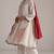 Ivory and maroon pure chanderi kurta set
