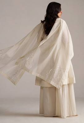 Ivory pure chanderi kurta set 5