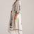 Ivory and navy blue pure chanderi kurta set