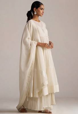 Ivory pure chanderi kurta set 2