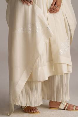 Ivory pure chanderi kurta set 3