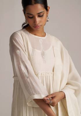Ivory pure chanderi kurta set 4