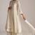 Ivory pure chanderi kurta set