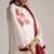 Ivory and maroon pure chanderi kurta set