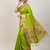 Light green soft kanjeevaram paithani silk zari weaving saree with contrast blouse piece