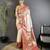 Off white soft kanjeevaram paithani silk zari weaving saree with contrast blouse piece
