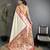 Off white soft kanjeevaram paithani silk zari weaving saree with contrast blouse piece