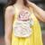 Lemon yellow pure cotton mini floral summer dress