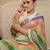 Multi Color Sequins Work Silk Saree