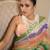 Multi Color Sequins Work Silk Saree