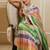 Multi Color Sequins Work Silk Saree