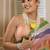 Multi Color Sequins Work Silk Saree