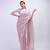 Light Pink Color  Sequins Work Silk Saree
