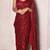 Maroon Color  Sequins Work Silk Saree