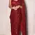 Maroon Color  Sequins Work art silk saree