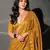 Yellow Color  Sequins Work art silk saree