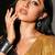 Yellow Color  Sequins Work Silk Saree